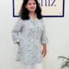 Product3 (1) Sage Green & White Hand Block Print Modal Cotton Shirt Kurti