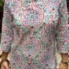 Product6 (3) Greyish Sage Green Hand Block Print Mul Cotton Short Kurti